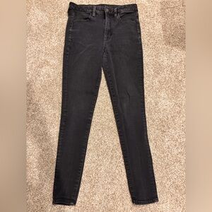 American Eagle Outfitters Black Skinny High-Rise Stretch Jeans